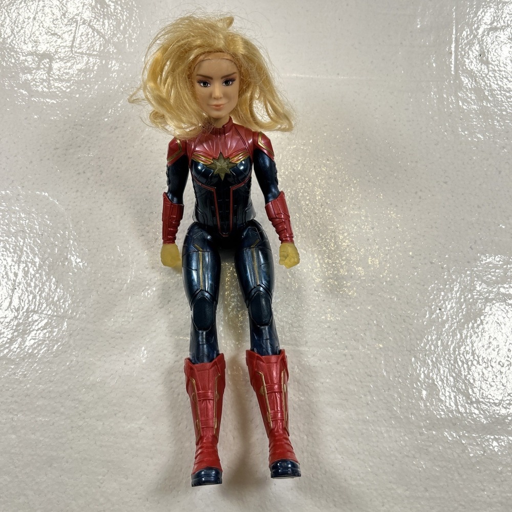 Captain Marvel Action Figure 11" Talking Tested & Working 2018 Hasbro
